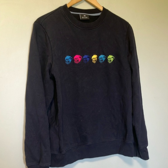 Paul Smith Navy Monkey Pattern Sweat-shirt - Picture 3 of 7